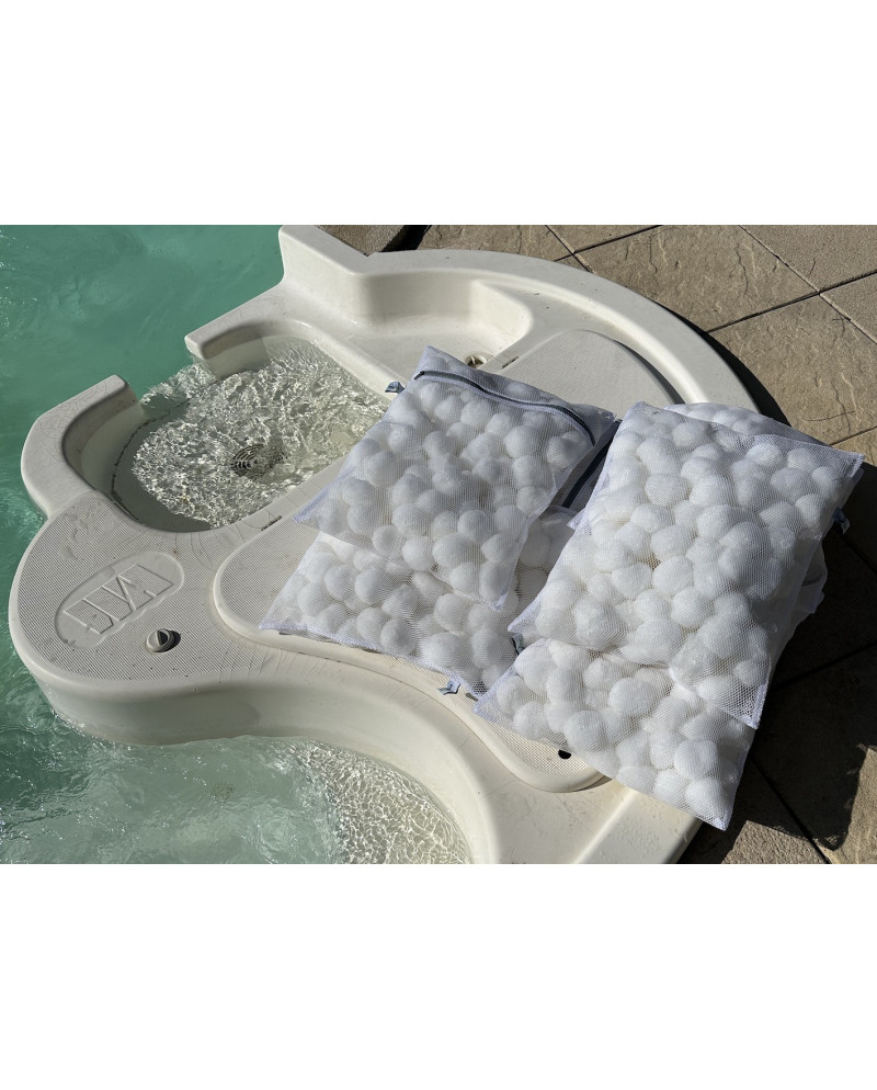 CARTOUCHE EASYBALLES compatible WATERAIR ESCATOP ESCAWAT ( 6 sacs + 1 panier skimmer pré filtre )