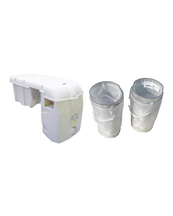 LOT DE 2 CARTOUCHES DE FILTRATION EASYCLEAN COMPATIBLE FILTRINOV  MX18/25 ( 2 poches + 2 filets de balles +2 paniers skimmer pré