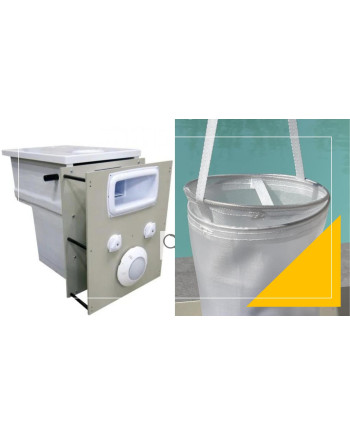 CARTOUCHE DE FILTRATION EASYCLEAN COMPATIBLE FILTRINOV  MUR FILTRANT GS14 ( 1 poche + 1 filet de balles +1 panier skimmer préfil