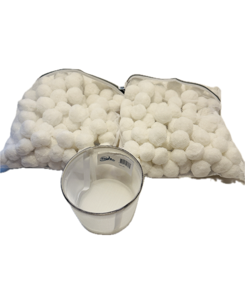 CARTOUCHE EASYBALLES compatible WATERAIR FILWAT ( 2 sacs de balles filtrantes + 1 panier skimmer préfiltre )