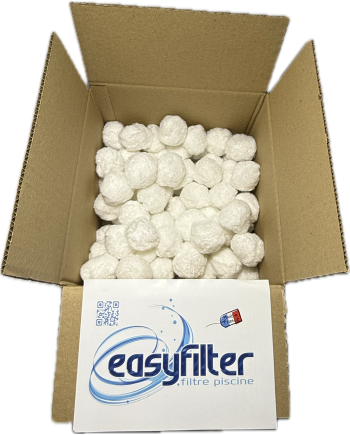 Balles filtrantes 700 gr pour filtre à sable - lavage facile - filtration 5 microns