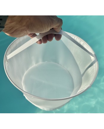 PANIER SKIMMER PREFILTRE EASYFILTER COMPATIBLE  DESJOYAUX : avec bague de maintien intégrée ( Diamètre 250mm Hauteur 200 mm)