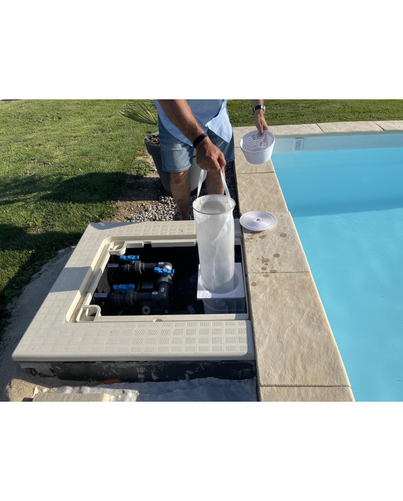 POCHE EASYFILTER REMPLACE LA CARTOUCHE WELTICO  C6 - 10 MICRONS  - pour les piscines :  Aspibloc, Mondial piscine, Irrijardin, N