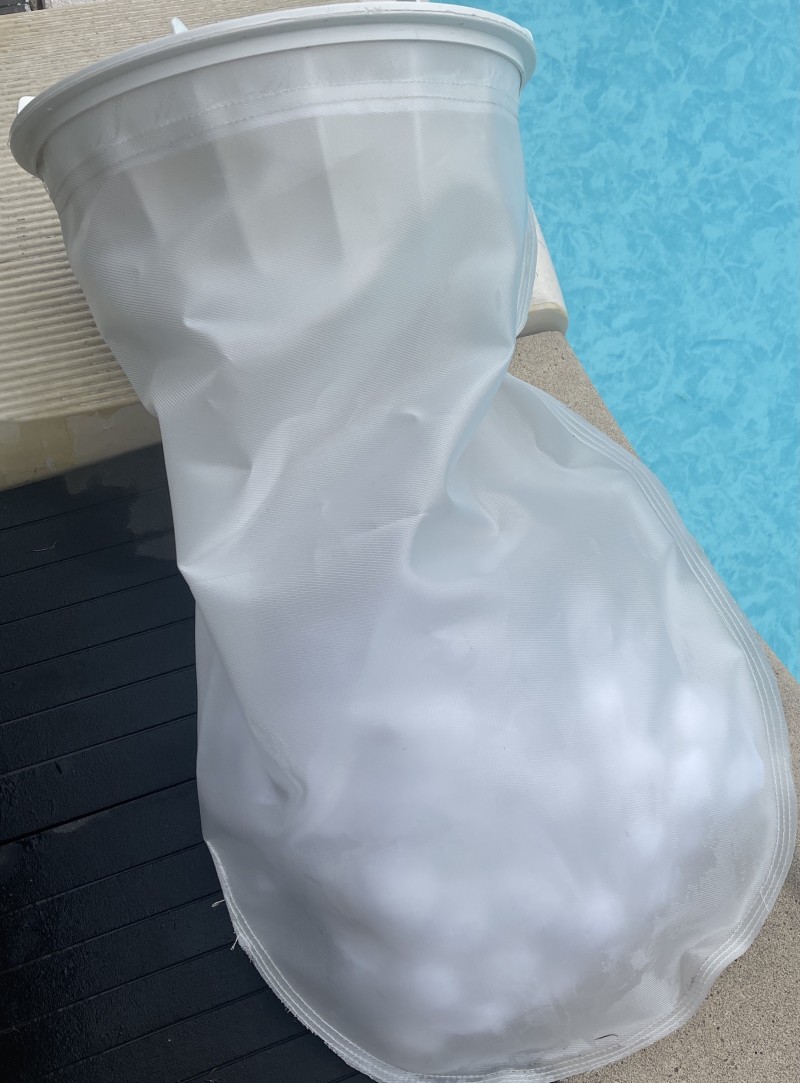 Vhbw Chaussette filtrante universelle pour aquarium, piscine, skimmer - Sac  de filtration, nylon, 18 x 81 cm, 100 micromètre, blanc